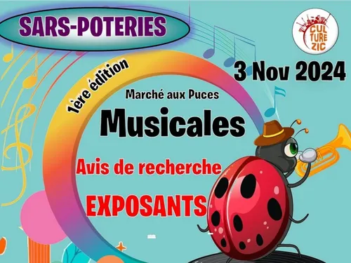 Sars-Poteries  : 1ere édition des « puces musicales » le 3 novembre