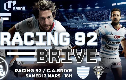 Gagnez vos places pour le match Racing 92 - Brive