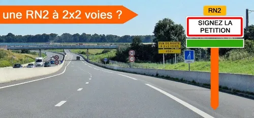 Le lancement d’une étude pour la mise à 2x2 voies de la RN2 en...