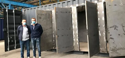 Innovation - Des containers Anti-Covid pour les ouvriers sur chantier