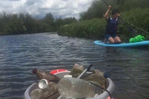 Berlaimont - Ils nettoient la Sambre en Paddle