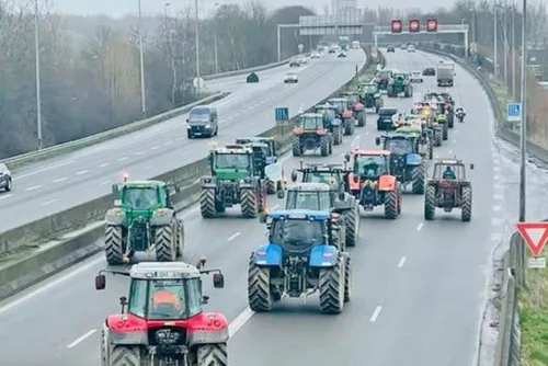 Des Agriculteurs Avesnois à Lille à la manifestation régionale...