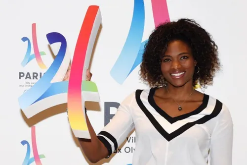 La championne du Monde d'Athlétisme Muriel Hurtis à Hautmont le 28...