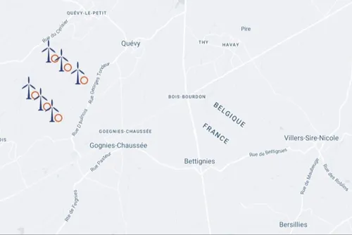 Projet éolien à Quévy (B) - L'enquête publique est transfrontalière