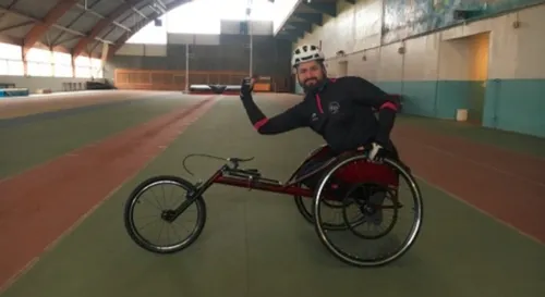 Un fauteuil "spécial marathon" pour Jean-Baptiste