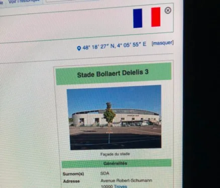 Le Stade de l'Aube rebaptisé Bollaert sur wikipédia.