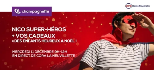 Nico Super-héros + vos cadeaux = des enfants heureux à Noël