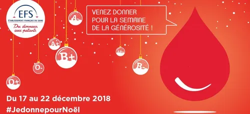 A l’approche des fêtes, pensez au don du sang