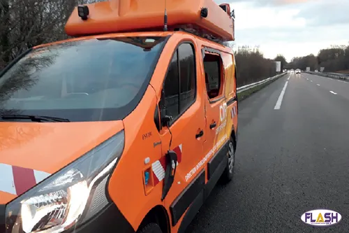 Grosse frayeur sur la bande d'arrêt d'urgence