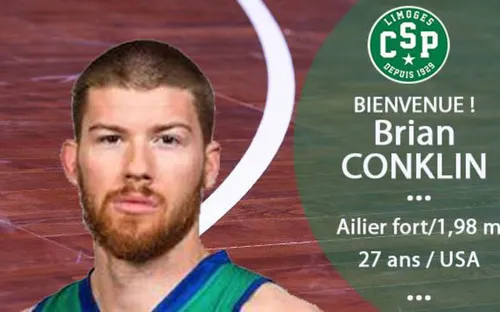 Basket : Brian Conklin rejoint le Limoges CSP