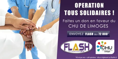 Flash FM s’engage en faveur du CHU de Limoges !