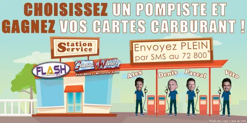 Gagnez votre plein de carburant avec Glass & Wash !