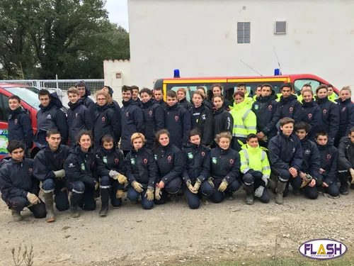 Les jeunes pompiers de Haute-Vienne solidaires des victimes de l'Aude