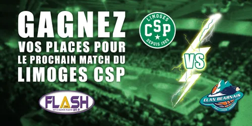 JEU LIMOGES CSP / PAU : Liste des gagnants