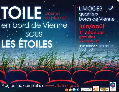 Toile en bord de Vienne, projection gratuite de Dunkerque