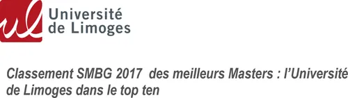 Les Master 2 de l'Université de Limoges dans le Top 10