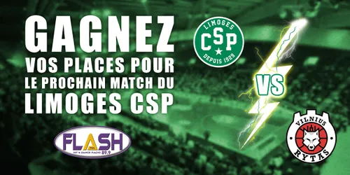 JEU LIMOGES CSP / VILNIUS : Liste des gagnants