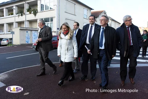 Visite de chantier de l'Avenue de Louyat