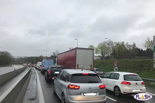 Plusieurs kilomètres de ralentissement sur l'A20 ce lundi matin