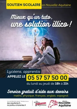 Service gratuit de soutien scolaire pour les lycéens et apprentis...