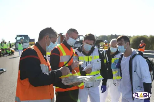 Un exercice grandeur nature, simulant un accident technologique, à...