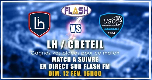 Handball : Gagnez vos invitations pour LH / Créteil