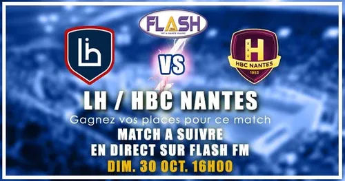 Handball : Gagnez vos invitations pour LH / HBC Nantes