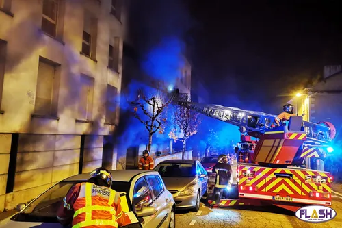 Feu de cave dans un immeuble des Coutures