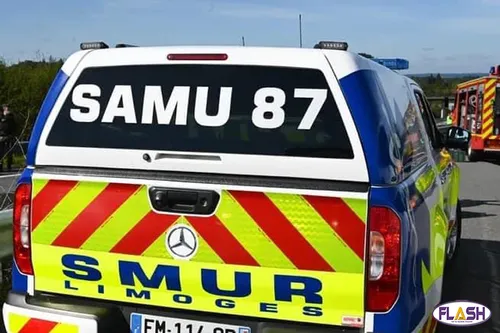 Limoges : une voiture s'encastre sous un camion sur l'A20