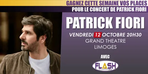 Gagnez vos invitations pour le concert de Patrick FIORI