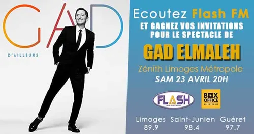 Gagnez vos places pour le spectacle de Gad Elmaleh le 23 avril 2022
