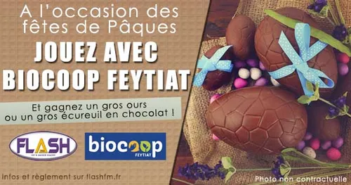 A l'occasion des fêtes de Pâques, jouez avec Biocoop Feytiat !