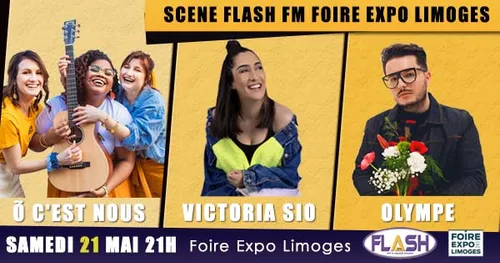 Foire Expo Limoges : Showcase Flash FM du samedi 21 mai