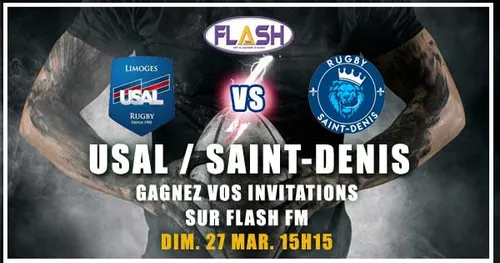 Rugby : Gagnez vos places pour USAL / Saint-Denis