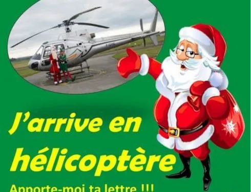 Le père Noël arrivera en hélico le samedi 16 décembre à Marsannay...