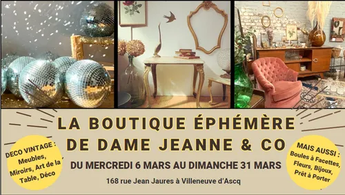 Nouvelle boutique éphémère pour Dame Jeanne & Co