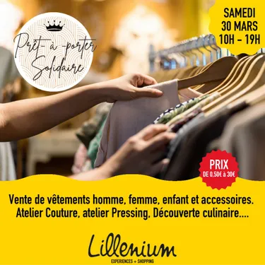 Une vente de vêtements solidaire à Lillenium