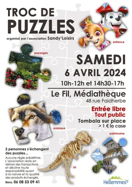 Un troc de puzzles ce samedi à Lille