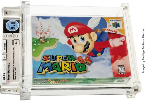 Somme record pour une cartouche Super Mario 64 vendue 1,56 million...