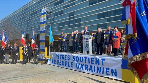 Istres affiche son soutien à l'Ukraine