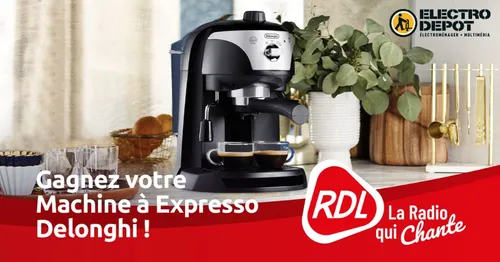 Gagnez votre machine à café DELONGHI avec les magasins ELECTRO DÊPOT !