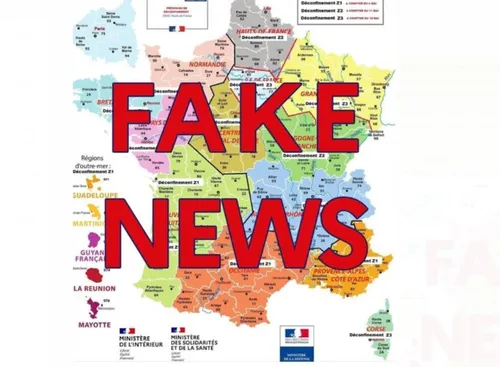 Fakenews : une fausse carte du déconfinement