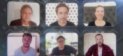 « Avengers » : les stars du film réunis en visioconférence pour...