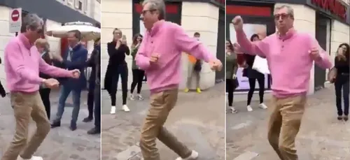 Patrick Balkany danse dans les rues de Levallois-Perret