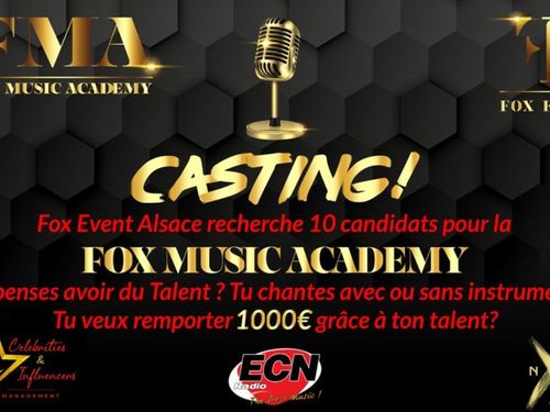 Casting ouvert pour la Fox Music Academy