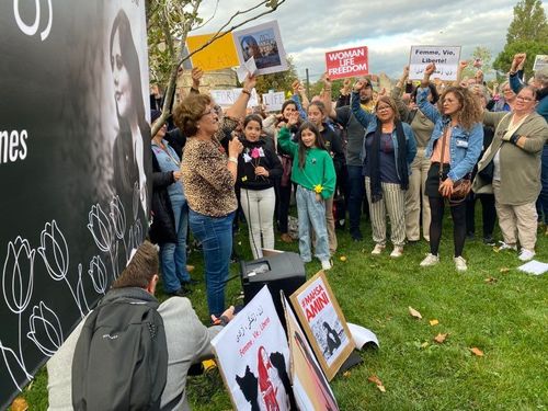 A Nantes, un rassemblement pour les femmes en Iran