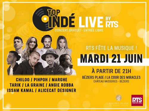 Top Indé Live à Béziers Plage