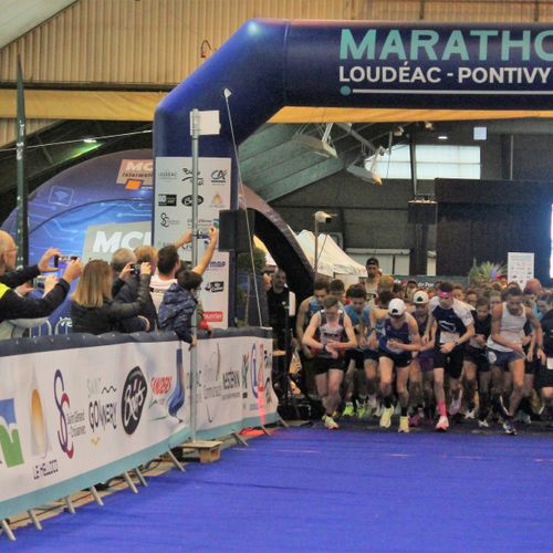 Marathon Loudéac-Pontivy : Loïc Thépaut et Vannessa Le Métayer dans...