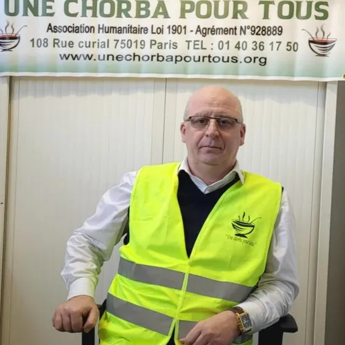 Le président de l’association « Une Chorba pour Tous », Abdenour...