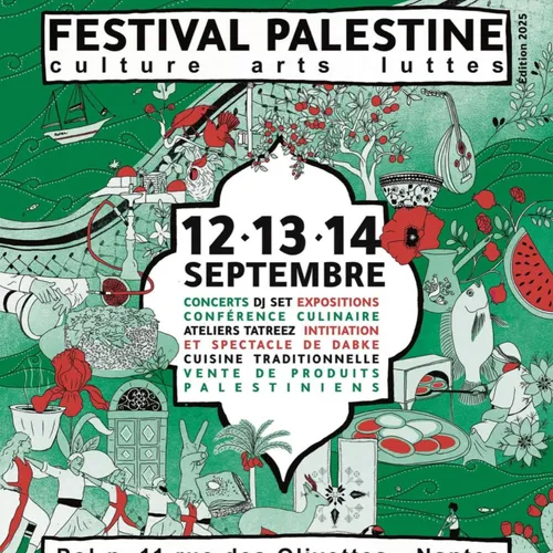 Le Festival Palestine revient à Nantes pour sa 2e édition : une...